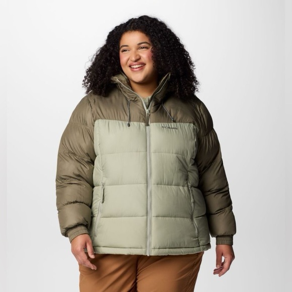 Columbia Pike Lake II Jacket Women 2X Colorblock Insulated Omni-Heat Puffer - Picture 2 of 16